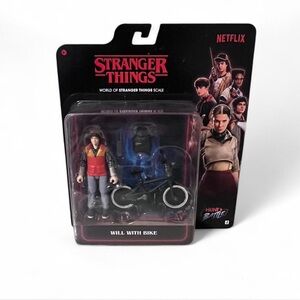 Netflix Stranger Things Will Byers With Bike Action Figure Hunt & Battle